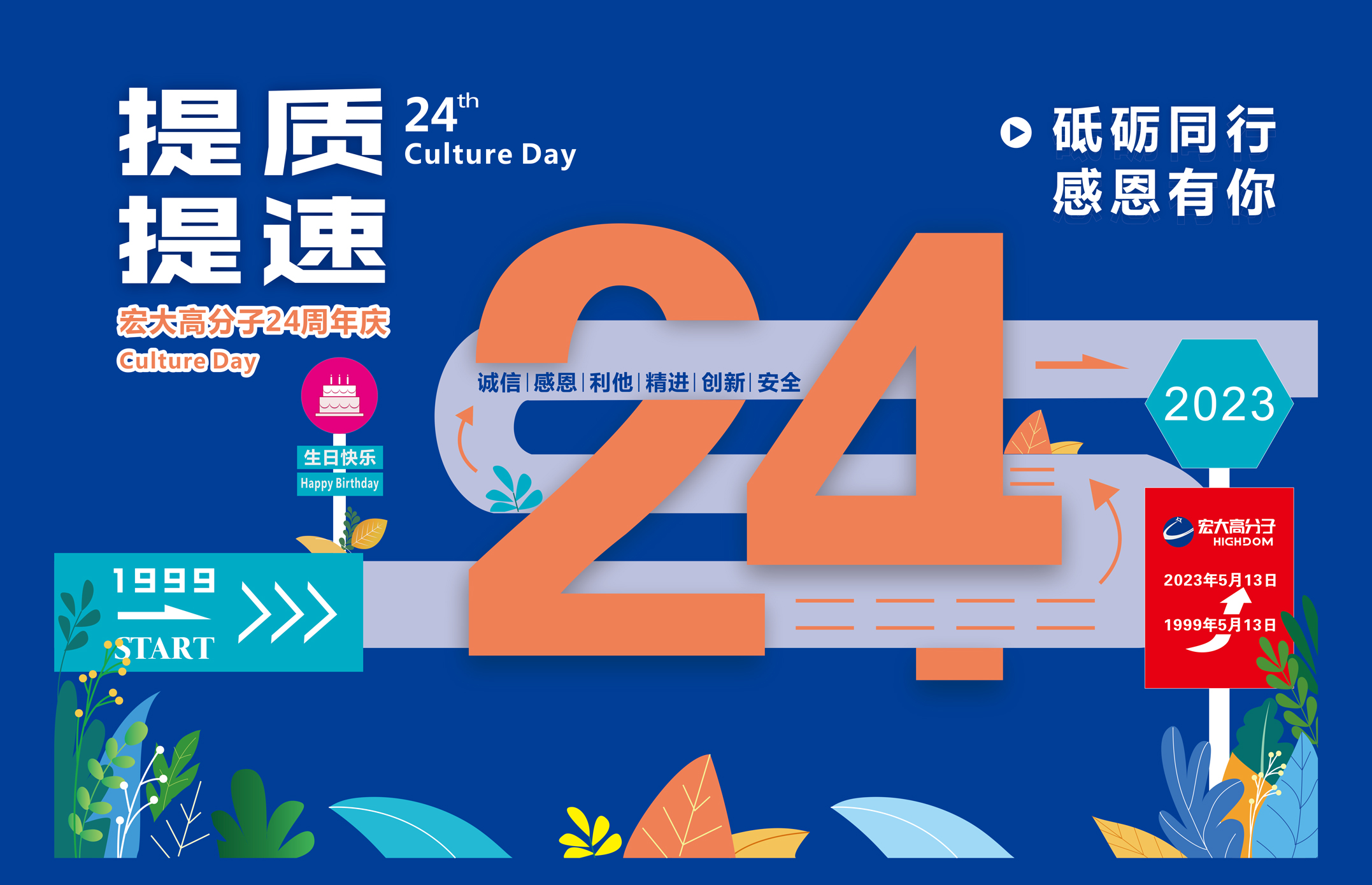 砥礪同行，感恩有你 | 宏大高分子24周年